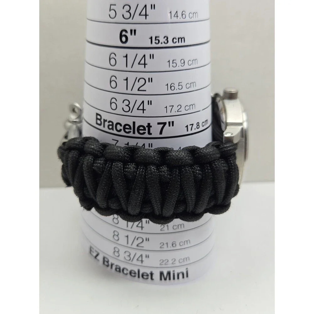 Webbem Traveler Earl Grey Quartz Field Watch Black Paracord Sapphire New Battery